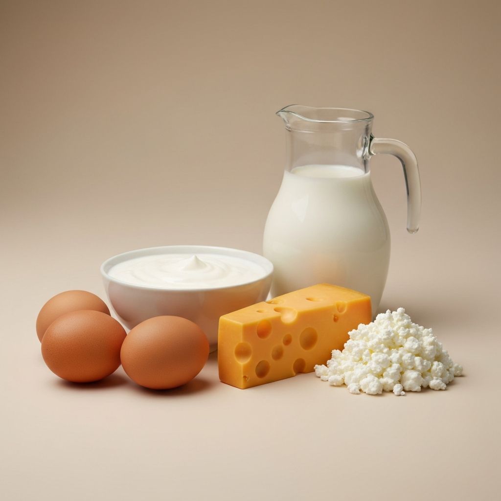 Eggs and dairy products